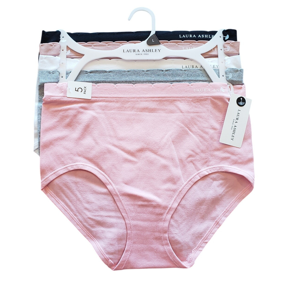 Laura Ashley NWT briefs 5 pack‎ soft stretch briefs 1X